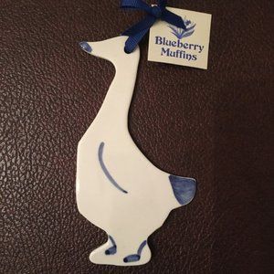 Rocky Marsh Blueberry Muffin Goose Ornament